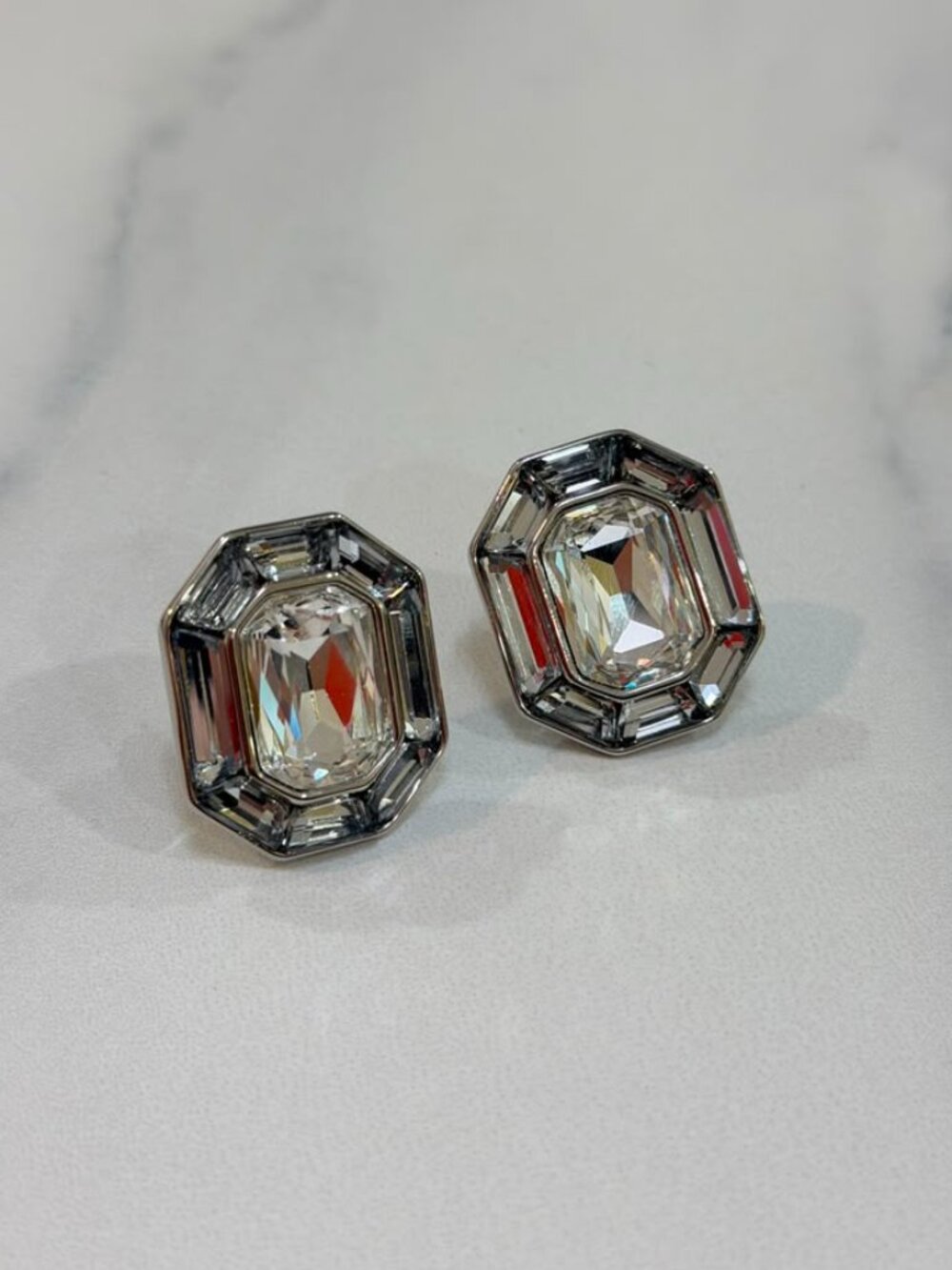 Silver Studs with Clip-On Closure Earrings | Classic Statement Everyday Jewelry